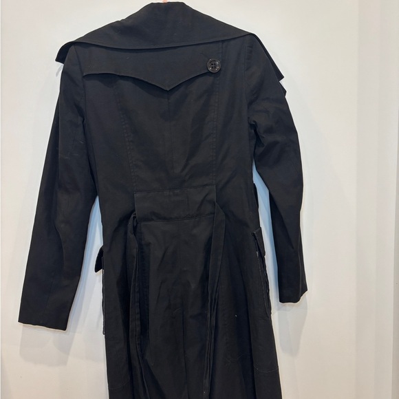 BEDO Black Double-Breasted Coat Women’s Elegant Jacket - Picture 6 of 8